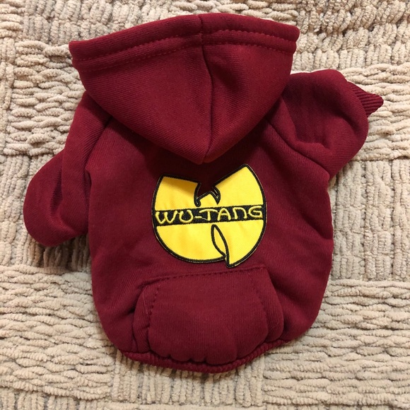 nice ve naughty Other - Wu-Tang Xs dog hoodie sweatshirt red wine rock cat